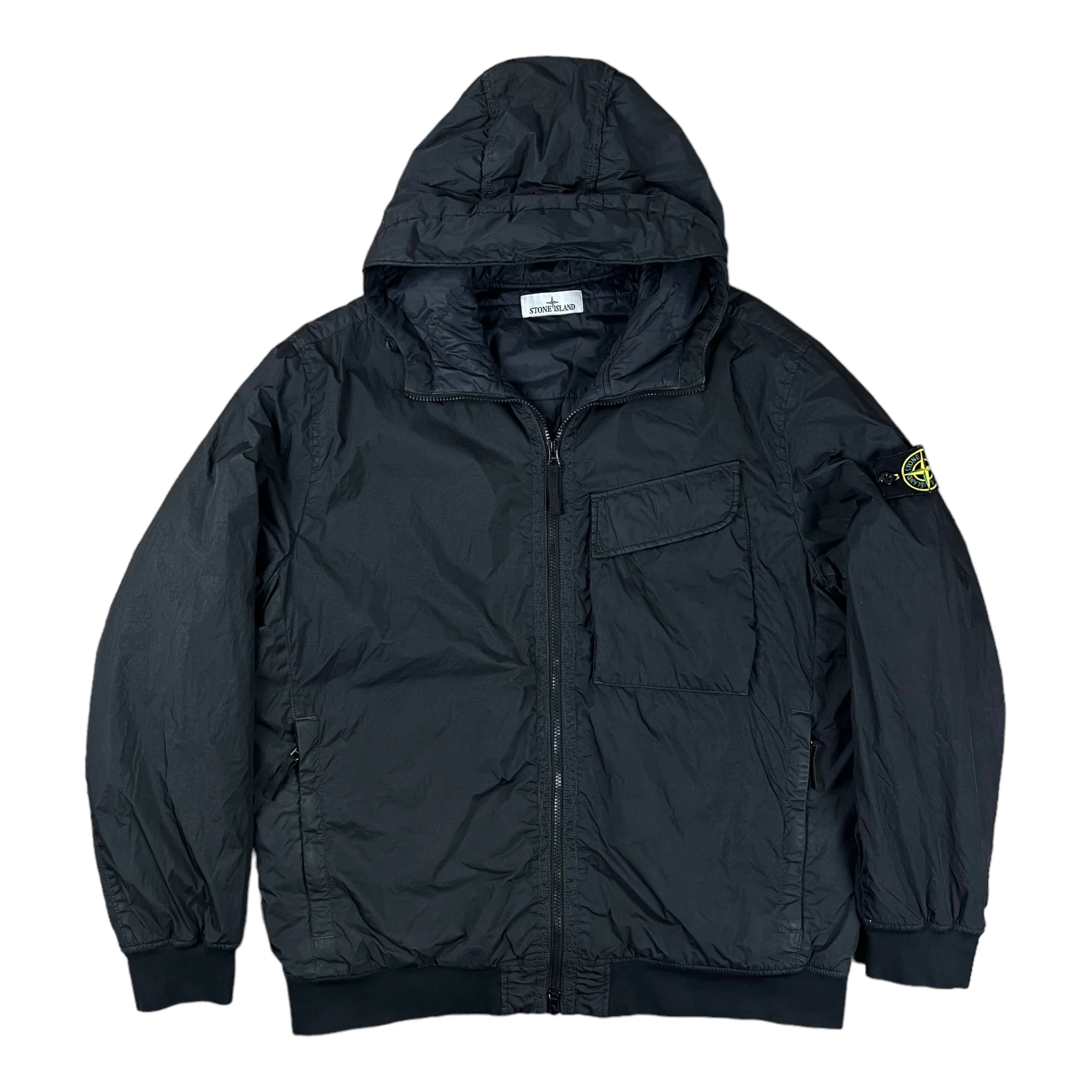 VESTE STONE ISLAND GARMENT DYED CRINKLE REPS R-NY WITH PRIMALOFT-TC
