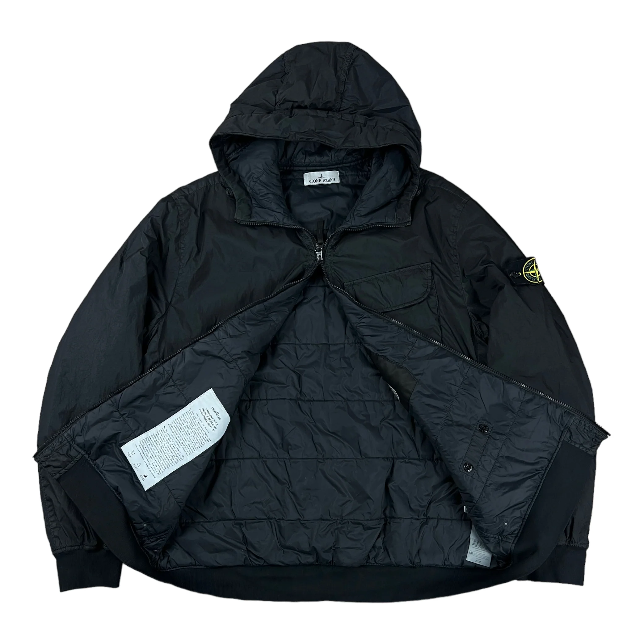 VESTE STONE ISLAND GARMENT DYED CRINKLE REPS R-NY WITH PRIMALOFT-TC – Image 2