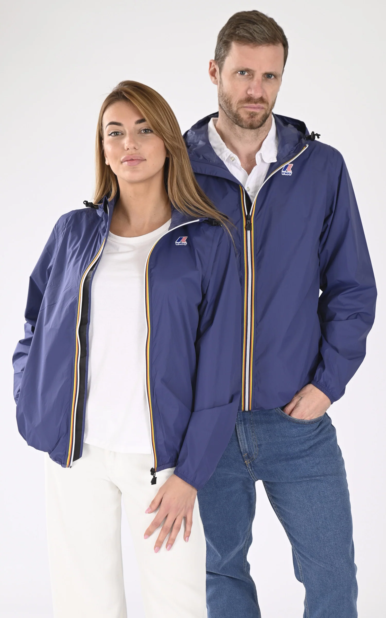 Coupe-vent Le Vrai Claude 4.0 mixte bleu